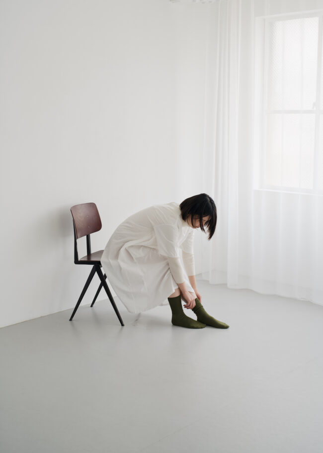 Merino Wool Ribbed Socks