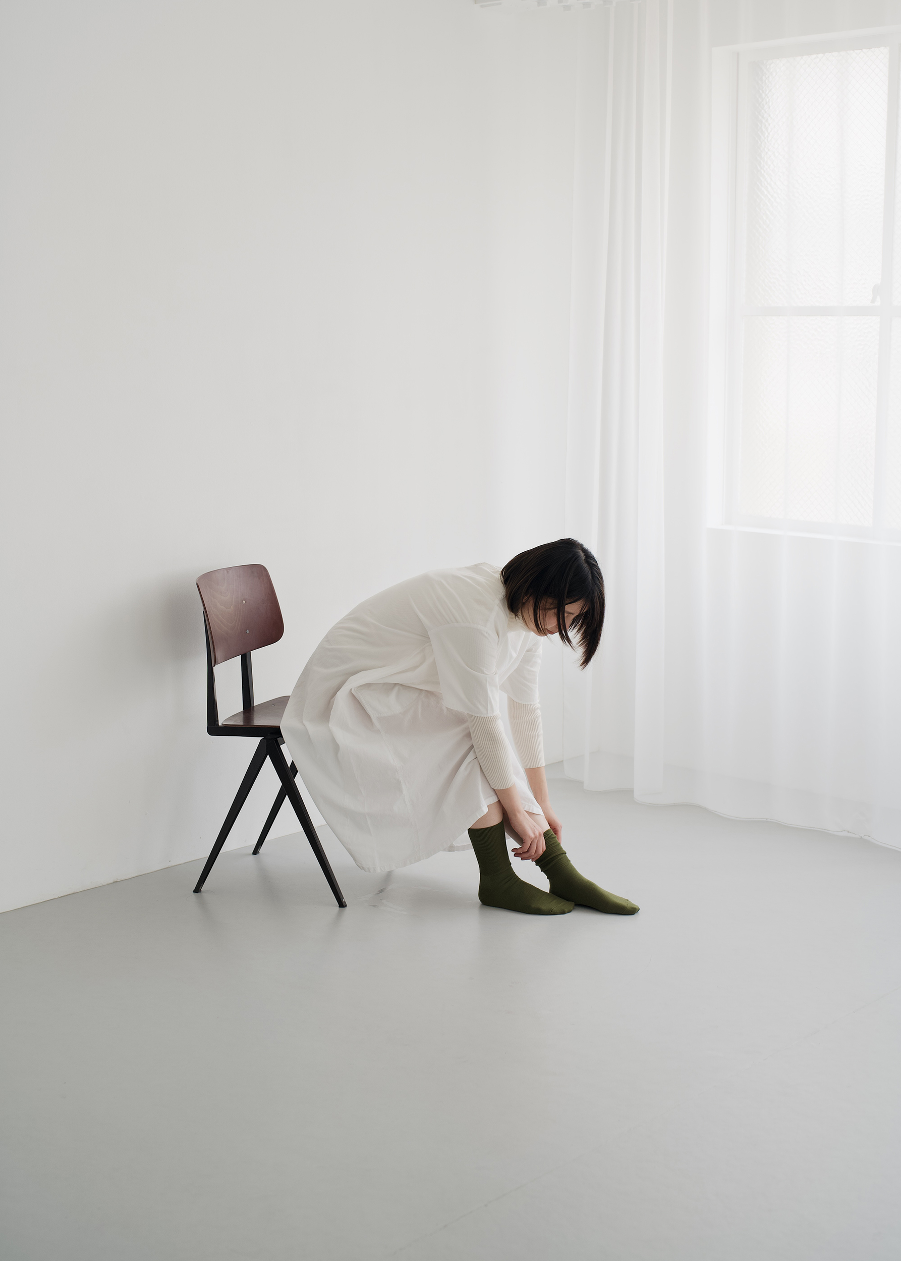 Merino Wool Ribbed Socks